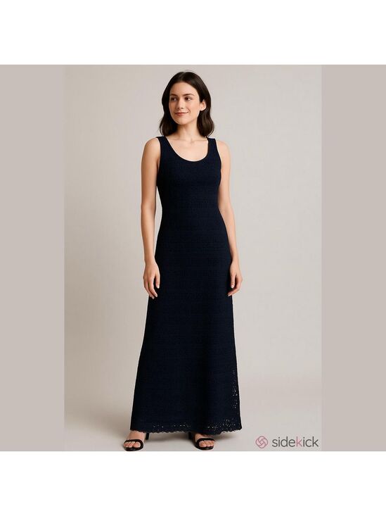 Sharagano Dresses & Skirts - Sharagano Embroidered Lace Sleeveless Maxi Dress